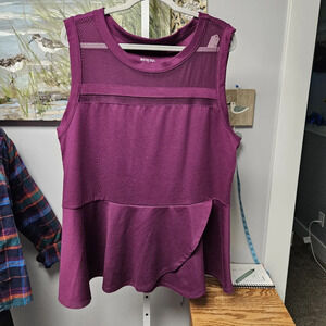 Merona sleeveless peplum top size 2x